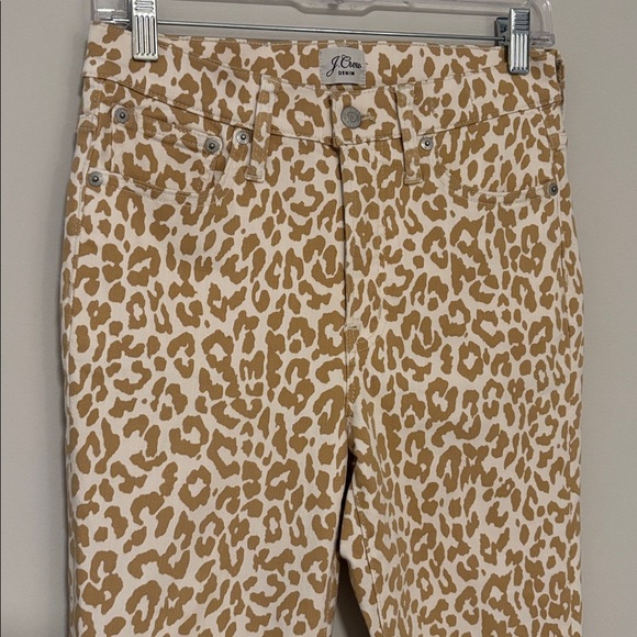 J. Crew 10inch high rise safari animal print denim size 27 - Picture 3 of 7